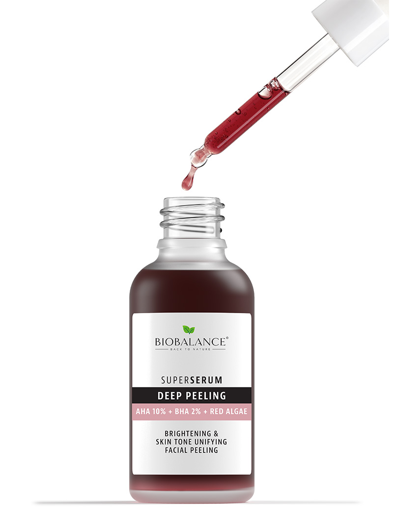 BIOBALANCE Super Serum DeepPeeling AHA 10% + BHA 2% + Red Algae 30ml
