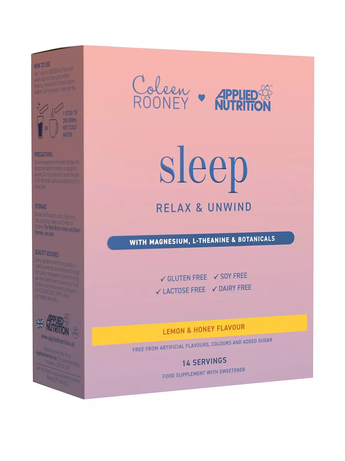 APPLIED NUTRITION COLEEN SLEEP LEMON & HONEY 14 x 9G