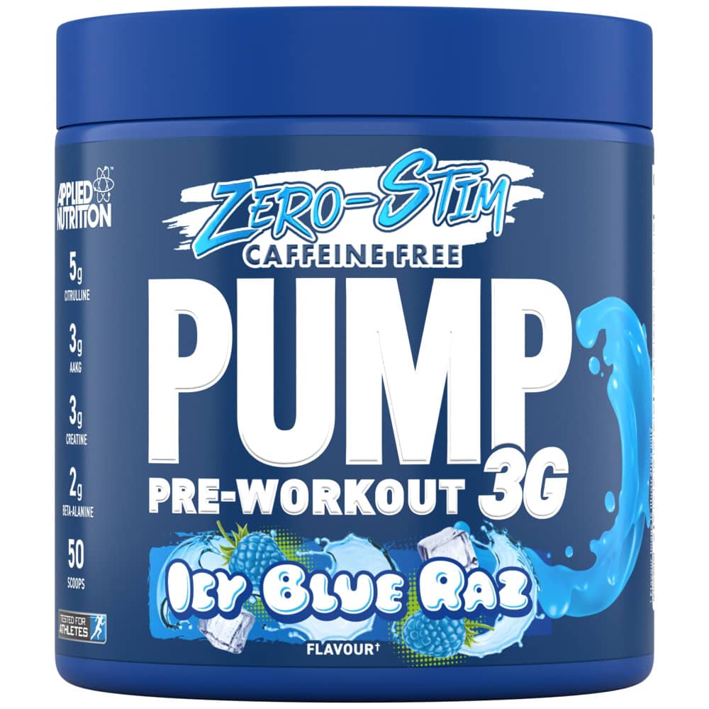 APPLIED  NUTRITION PUMP 3G ZERO ICY BLUE RAZ 375G