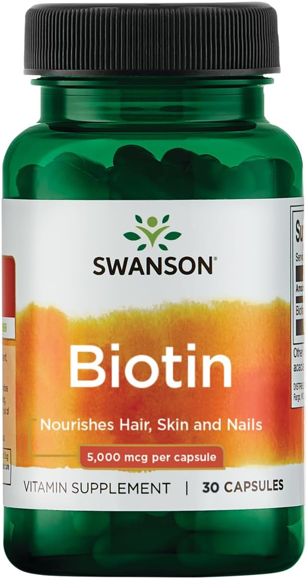 Swanson, Biotin, Time-Release, 10,000 mcg, 60 Tablets