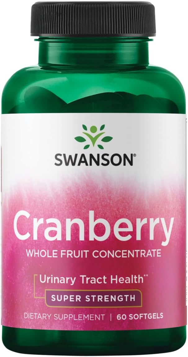Swanson, Cranberry, Whole Fruit Concentrate, Super Strength, 60 Softgels
