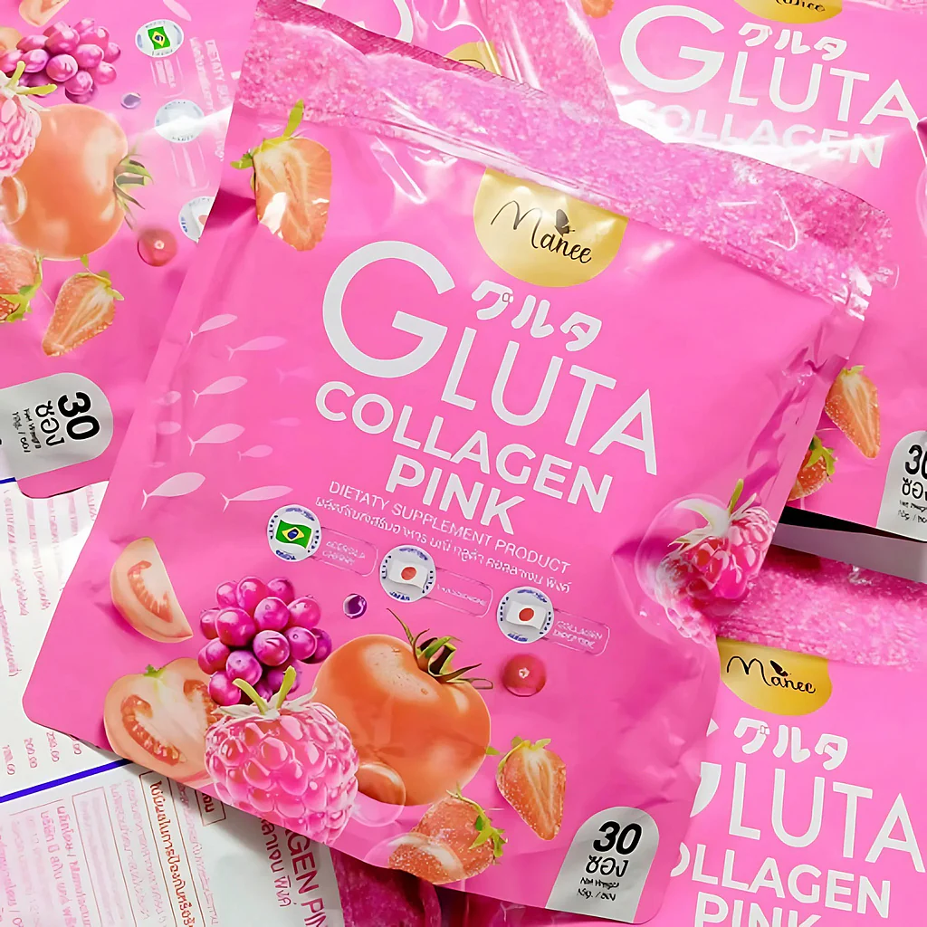 Manee Gluta Collagen Pink Dietary Supplement ? 30 Pcs
