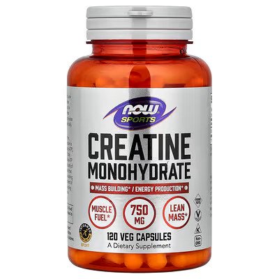 NOW Foods, Sports, Creatine Monohydrate 750mg , 120 Veg Capsules (0.75 g per Capsule)