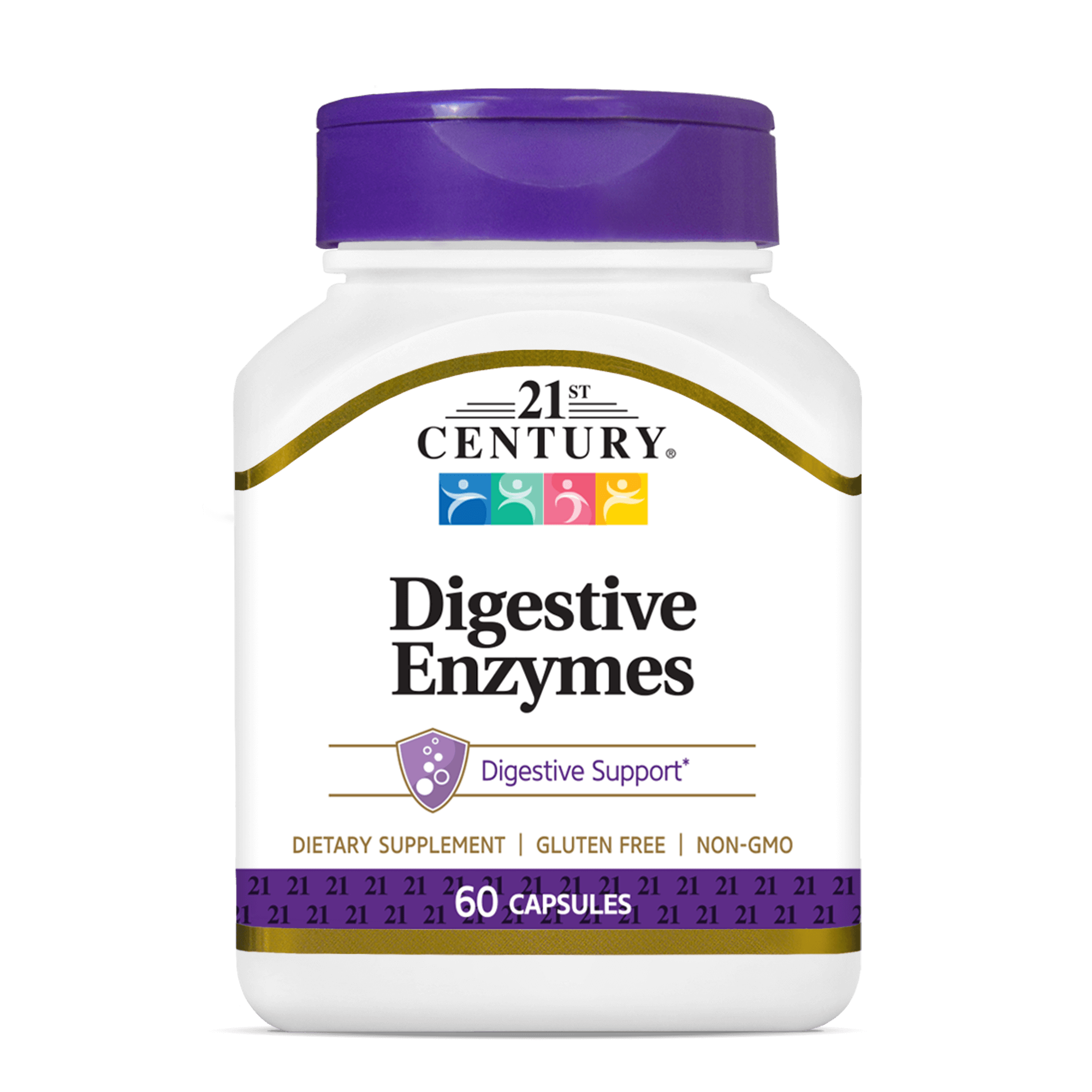 21st Century, Digestive Enzymes, 60 Capsules